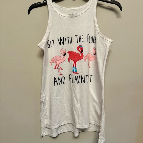 Vintage Tops - Vintage Y2K Deadstock RAINFOREST CAFE Flamingo Tank Top Small